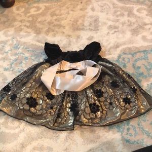 Special occasion velvet black dress